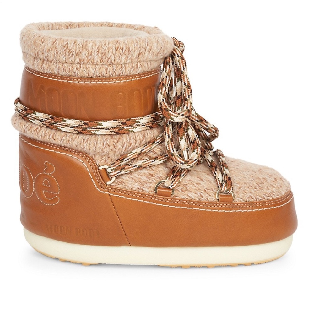 Moon Boot x Chloe Wool Ankle Boots